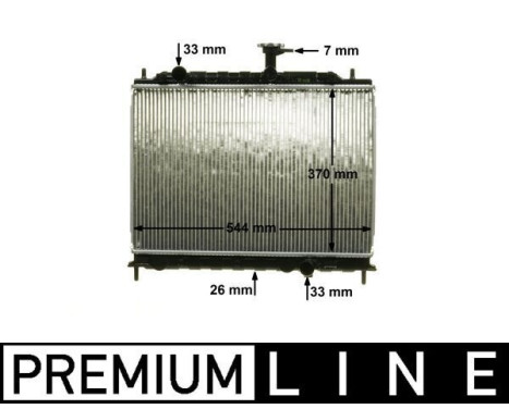 Radiator, engine cooling PREMIUM LINE