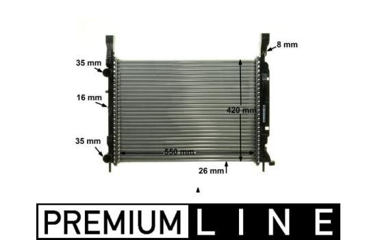 Radiator, engine cooling PREMIUM LINE