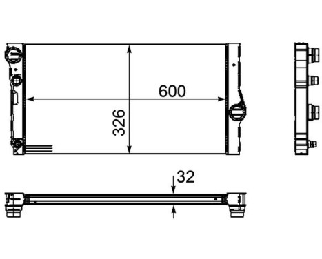 Radiator, engine cooling PREMIUM LINE, Image 2