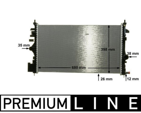 Radiator, engine cooling PREMIUM LINE