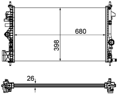 Radiator, engine cooling PREMIUM LINE, Image 2