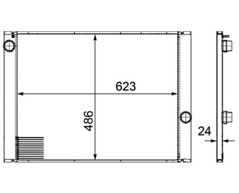 Radiator, engine cooling PREMIUM LINE