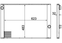 Radiator, engine cooling PREMIUM LINE