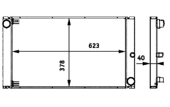 Radiator, engine cooling PREMIUM LINE