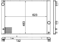 Radiator, engine cooling PREMIUM LINE