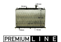 Radiator, engine cooling PREMIUM LINE