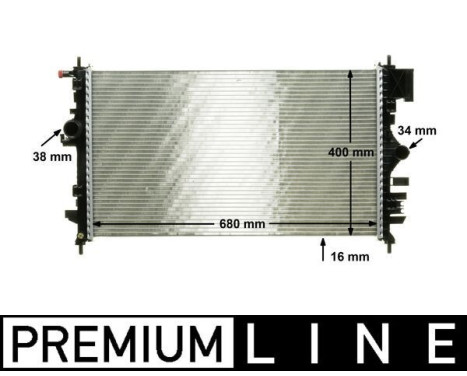 Radiator, engine cooling PREMIUM LINE