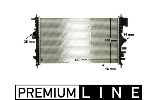 Radiator, engine cooling PREMIUM LINE