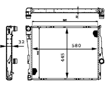 Radiator, engine cooling PREMIUM LINE, Image 2