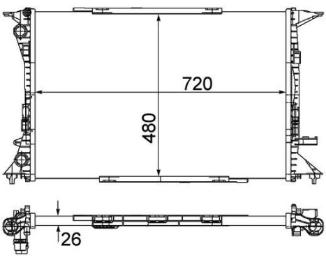 Radiator, engine cooling PREMIUM LINE, Image 10