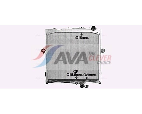 Radiator, engine cooling RE2132 Ava Quality Cooling, Image 3