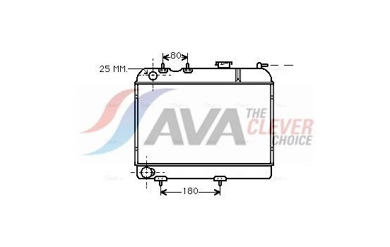 Radiator, engine cooling RT2006 Ava Quality Cooling