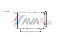 Radiator, engine cooling RT2058 Ava Quality Cooling