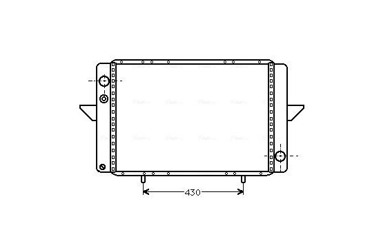 Radiator, engine cooling RT2107 Ava Quality Cooling