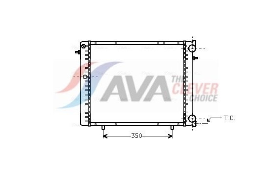 Radiator, engine cooling RT2125 Ava Quality Cooling