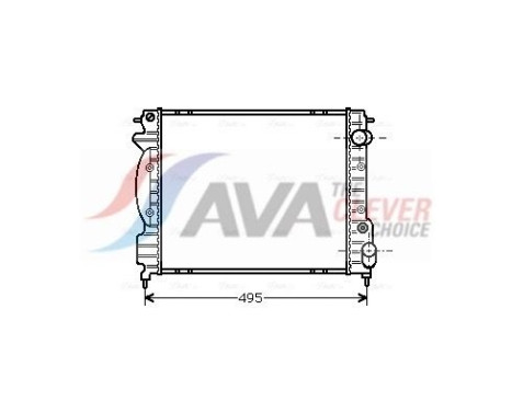 Radiator, engine cooling RT2130 Ava Quality Cooling
