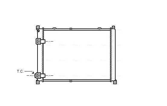 Radiator, engine cooling RT2140 Ava Quality Cooling