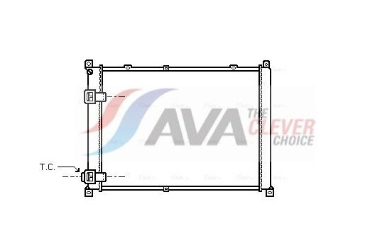 Radiator, engine cooling RT2140 Ava Quality Cooling