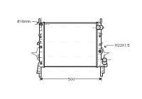 Radiator, engine cooling RT2158 Ava Quality Cooling