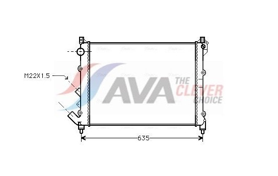 Radiator, engine cooling RT2164 Ava Quality Cooling