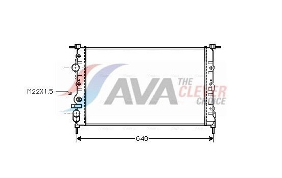 Radiator, engine cooling RT2198 Ava Quality Cooling