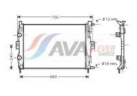 Radiator, engine cooling RT2306 Ava Quality Cooling
