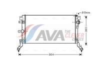 Radiator, engine cooling RT2418 Ava Quality Cooling