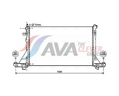 Radiator, engine cooling RT2561 Ava Quality Cooling
