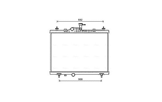 Radiator, engine cooling RT2603 Ava Quality Cooling