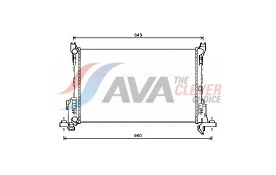 Radiator, engine cooling RT2623 Ava Quality Cooling