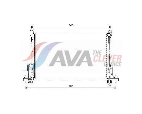 Radiator, engine cooling RT2625 Ava Quality Cooling