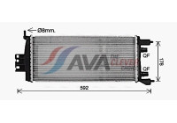 Radiator, engine cooling RT2681 Ava Quality Cooling