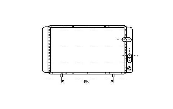 Radiator, engine cooling RTA2084 Ava Quality Cooling