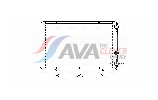 Radiator, engine cooling RTA2155 Ava Quality Cooling