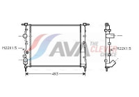 Radiator, engine cooling RTA2197 Ava Quality Cooling