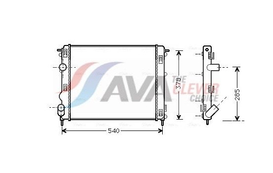 Radiator, engine cooling RTA2270 Ava Quality Cooling