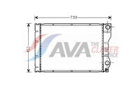 Radiator, engine cooling RTA2293 Ava Quality Cooling