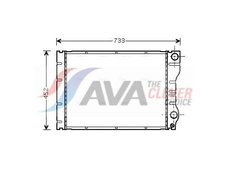 Radiator, engine cooling RTA2293 Ava Quality Cooling