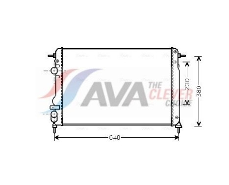 Radiator, engine cooling RTA2312 Ava Quality Cooling