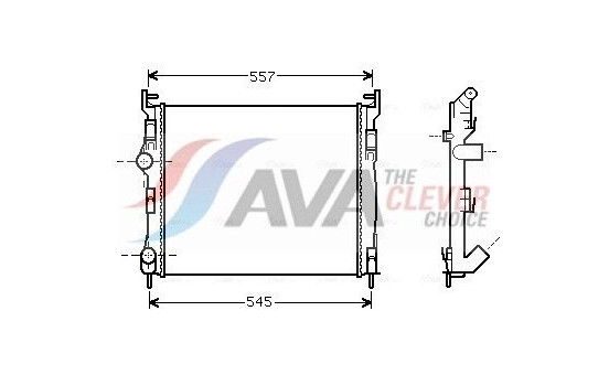 Radiator, engine cooling RTA2326 Ava Quality Cooling