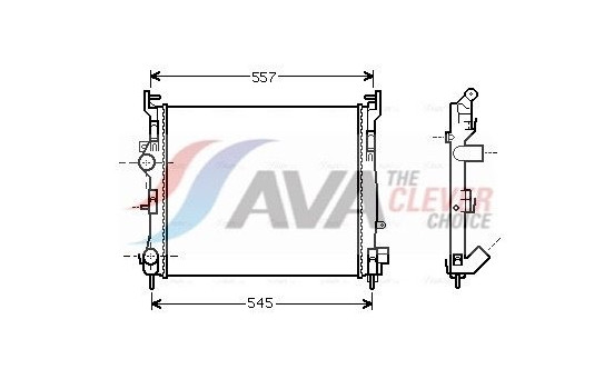Radiator, engine cooling RTA2362 Ava Quality Cooling