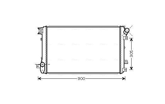 Radiator, engine cooling RTA2408 Ava Quality Cooling