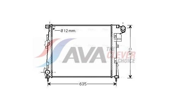 Radiator, engine cooling RTA2427 Ava Quality Cooling