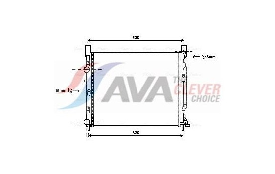Radiator, engine cooling RTA2470 Ava Quality Cooling