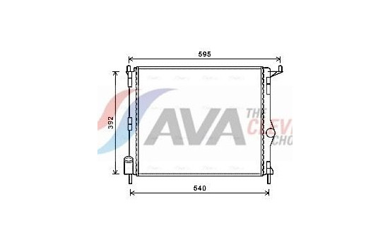Radiator, engine cooling RTA2476 Ava Quality Cooling
