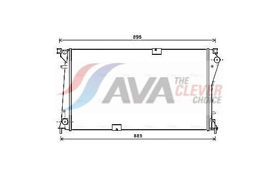 Radiator, engine cooling RTA2490 Ava Quality Cooling