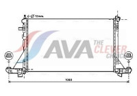 Radiator, engine cooling RTA2560 Ava Quality Cooling