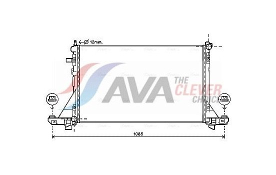 Radiator, engine cooling RTA2560 Ava Quality Cooling