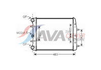 Radiator, engine cooling SAA2005 Ava Quality Cooling