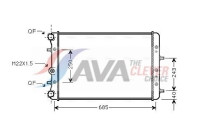 Radiator, engine cooling SAA2006 Ava Quality Cooling